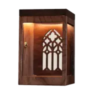 Walnut Sensor Display Case Vintage LED Storage Box for Figure Blind Box