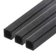 3 Pcs Carbon Fiber Square Tube 6x5x420mm Pultruded Carbon Fiber Tubing