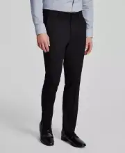 Kenneth Cole Reaction Men's Black Techni-Cole Suit Slim-Fit Pants Size 30W 30L
