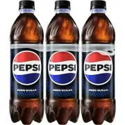 Pepsi Zero Sugar Soda 6-Pack 16.9oz Bottles Soft Drink Soda Pop