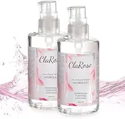 ClaRose 100% Natural Rose Water, Hydrating and Purifying Vegan Toner; 2x 250ml