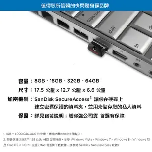 SanDisk Cruzer Fit USB CZ33 16GB隨身碟 現貨 蝦皮直送