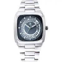 在飛比找PChome24h購物優惠-Relax Time 時尚旋轉盤腕錶-灰x銀 R0800-1