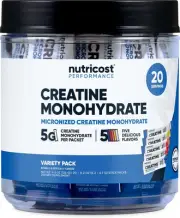Nutricost Creatine Monohydrate Powder Variety Stickpacks (5 Flavors, 20 Servings