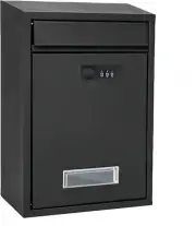 Lockable Wall Mount Letterbox Large Capacity Mailbox with Coded Combination Lock