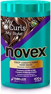 Novex My Curls Extra Deep Hair Care Cream Mask 14oz/400g - Enhanced with a Mix of Oils and Cranberry Extract (Suitable for All Curls)