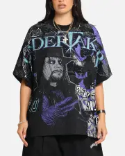 [CULTURE KINGS] Culture Kings X Wwe Undertaker All Over Print T-shirt Black - Size M M Black