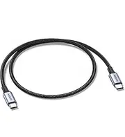 UGREEN 100W USB C to USB C Cable 0.5M USBC to USBC PD Fast Charging Type C Charger Cable for iPhone 16 Pro Max, MacBook Pro, iPad Pro, Dell XPS, Chromebook, Pixel, Galaxy S25 S24, Switch, Black