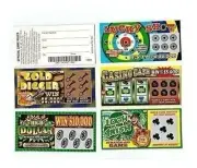Unbranded 5 Phony Fake All Winning Scratch Off Lottery Tickets -Joke- Prank- Gag