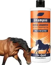 Mane Shampoo | 500ml Natural Mane and Tail Detangler Shampoo,Horse Grooming Supplies, Coat Cleanser for Cleansing and Conditioning