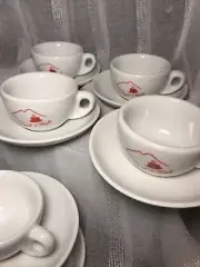 Italian Demi-Tasse Tazzina Cup Saucer Sets 10 Cups 9 Saucers NAPUL’ è Cafè NEW