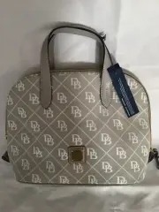 Dooney & Bourke Zip Zip Satchel Signature with Long Strap - ASh