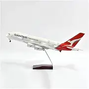 Replica 1/160 for Airbus A380 Scale Die-cast Aircraft Model with Bracket Scene Collection Display Ornament Hobby Toys Airplane Toy(Color: No Light)
