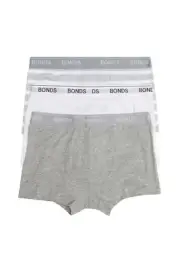 12 X Mens Bonds Guyfront Trunk Trunks Underwear – Grey Stripe