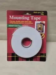HD Mounting Tape Double Sided Adhesive Foam Removable Tapes Self Stick 1" x 8'