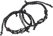 [OHPHCALL] Elastic Cord Friendship Bracelet Adjustable Stone Cage Cords Jewelry Supply for Women