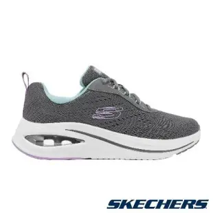 Skechers 休閒鞋 Skech-Air Meta 女鞋 灰 白 氣墊 避震 微厚底 記憶鞋墊 運動鞋 150131CCMT