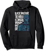 [Marvel] Black Panther Avengers King Word Art Graphic Hoodie