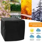 Square Gas Fire Pit Cover 600D Oxford Cloth Outdoor Firepit Cover Fire◫