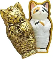 Kitan Club Mummy Cat Figure Blind Box - 1 of 5 Collectable Mini Figurines - Fun, Versatile Decoration