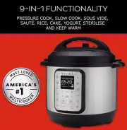 Instant Pot 9-in-1 Duo Plus 5.7L Electric Pressure Cooker. 13 Smart Programs: