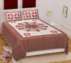 Indian Mandala 100% Cotton Flat King Size Bed Sheet With 2 Pillow Blanket Throw