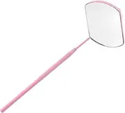 TOVINANNA Eyelash Beauty Mirror Make up Handhold Lash Mirror Make up Tool Mirror Make up Magnifier Handheld Lash Mirror Eyelash Prop Handheld Mirror Pink Stainless Steel