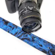 Galaxy Blue Camera Strap - Galaxy Swirl -Double Padded Comfortable Camera