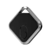 Silver Black GPS Locator - Apple Find My Compatible, Key Finder, Item Tracker, A