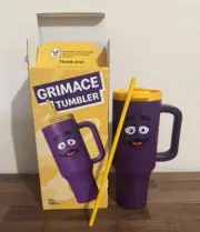 McDonalds 2025 AU Exclusive Grimace Tumbler Cup 1182ml Hot/Cold New/SealedInBox