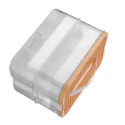 Stackable Toy Storage Bin Plastic Block Building With Lid Multiple Compartmen