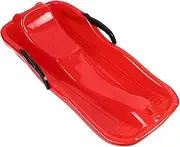ａ aternee Kids Sledge Toboggan Sleigh for Winter Snow Fun with Pull Rope