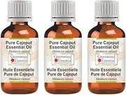 Greenwood Essential Pure Cajeput Essential Oil (Melaleuca cajeputi) 100% Natural Therapeutic Grade Steam Distilled for Personal Care (Pack of Three) 100ml X 3 (10oz)