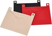 WADORN 3 Colors Felt Handbag Insert Liner, Purse Organizer Clutch Crossbody Conversion Kit with Eyelet Large Clutch Envelope Bag Liner Storage for LV Kirigami Pochette, 7.2x8.66 Inch