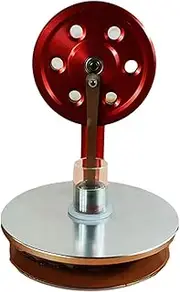 JWQFBC Educational Steam Heat Model, Engine Model Equipment, Desktop Engine Toy, Low Temperature Engine Model, Red