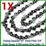 1X CHAINSAW CHAINS SEMI 3/8 058 72DL FOR Shindaiwa Chainsaw 731SX