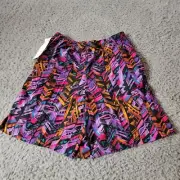 Sarah Bryson Golf Shorts Womens Large Geometric Pattern Bright Colors Athletic