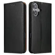 For iPhone 16 Case PU Leather Flip Stand Wallet Phone Cover