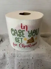 Toilet Paper Gag Gift, White Elephant - In Case You Get “crap” For Christmas