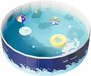 Little Pool for Kids | Outdoor Folding Bathtub | Foldable Bathtub Large Capacity Swimming Activities for Pond Garden Vacation Playhouse Backyard