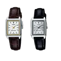 在飛比找蝦皮購物優惠-地球儀鐘錶CASIO金框皮質錶帶 復古石英錶 時尚經典 韓版