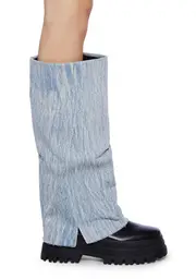[AZALEA WANG] Shuri Denim Boots