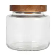 550ml Glass Jar with Wood Lid