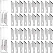 uxcell 40pcs Exacto Knife Blades #20 Hobby Knife Replacement Blades Spare Precision Exacto Blades Hobby Knife Blade Refills for DIY, Art, Cutting, Carving, Scrapbooking, Stencil