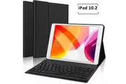 [Gadget & Gear Australia] Apple iPad 9th Gen 9 Generation 10.2 Inch 2021 Bluetooth Keyboard Case Cover, Lightweight Protective Slim Folio Leather Smart Sleep Awake Cover Case with Detachable Wireless Bluetooth Keyboard (Black)