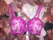 COSABELLA Italy Italia Lace Pink Padded Push-up Underwire Bra Women's 32D NWT