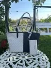 Michael Kors Lady Medium Handbag Top Zip Tote Shoulder PUrse Bag + Wallet