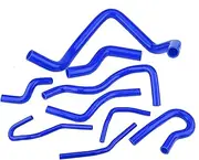 Car Radiator Hose, 9pcs Silicone Auto Radiator Hose Kit for D15 D16 SOHC EG EK 1992 2000 (Blue)