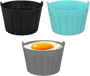 Poached egg mould, egg poacher, non-stick egg poacher, poached egg cooker for the microwave or stove, poached egg cooker with additional