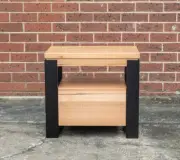 Cowen Bedside Table - Solid Messmate Timber